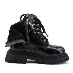 Faux leather children's boot