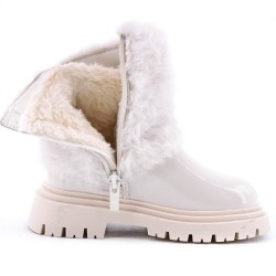 Faux leather children's boot