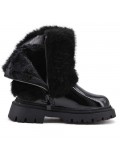 Faux leather children's boot