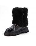 Faux leather children's boot