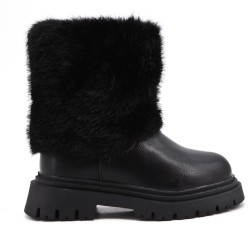 Faux leather children's boot