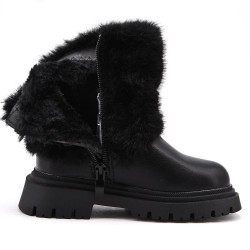 Faux leather children's boot