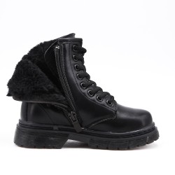 Faux leather children's boot