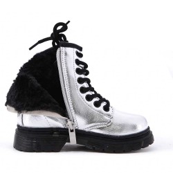 Faux leather children's boot