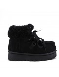 Children's ankle boot in mixed materials