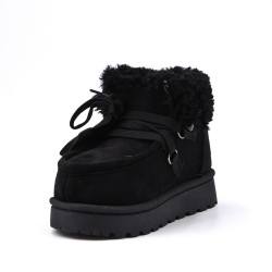 Children's ankle boot in mixed materials