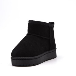 Children's ankle boot in mixed materials