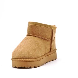 Children's ankle boot in mixed materials