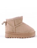 Children's ankle boot in mixed materials