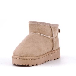 Children's ankle boot in mixed materials