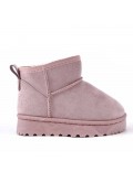 Children's ankle boot in mixed materials