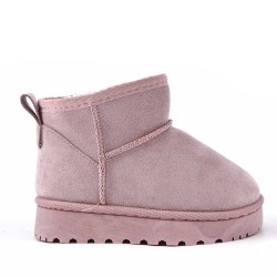 Children's ankle boot in mixed materials