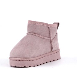 Children's ankle boot in mixed materials