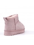 Children's ankle boot in mixed materials