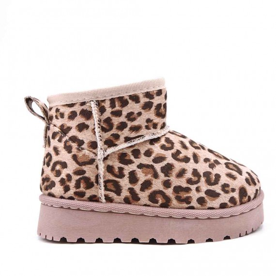 Children's ankle boot in mixed materials