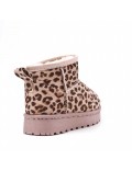 Children's ankle boot in mixed materials