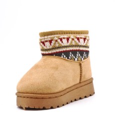 Children's ankle boot in mixed materials