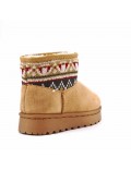 Children's ankle boot in mixed materials