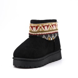 Children's ankle boot in mixed materials