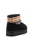 Children's ankle boot in mixed materials