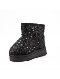 Children's ankle boot in mixed materials