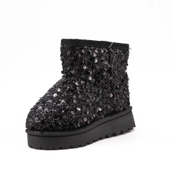 Children's ankle boot in mixed materials