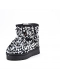 Children's ankle boot in mixed materials