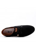 Zapatilla de material mixto con cordones