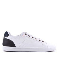 Faux leather sneakers for men