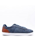 Faux leather sneakers for men