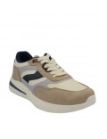 Zapatilla de material mixto con cordones