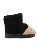 Children's ankle boot in mixed materials