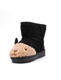 Children's ankle boot in mixed materials