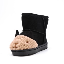 Children's ankle boot in mixed materials