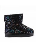 Children's ankle boot in mixed materials