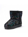 Children's ankle boot in mixed materials