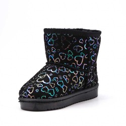 Children's ankle boot in mixed materials