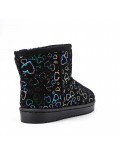 Children's ankle boot in mixed materials