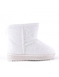 Children's ankle boot in mixed materials