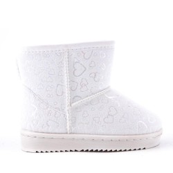 Children's ankle boot in mixed materials