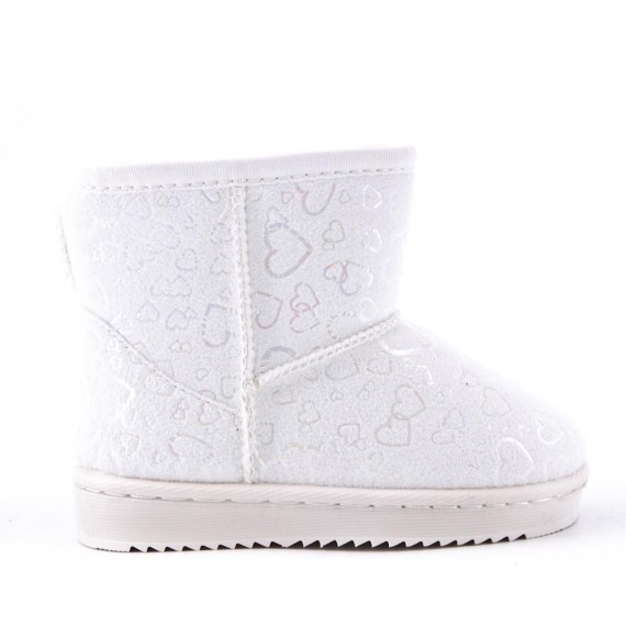 Children's ankle boot in mixed materials