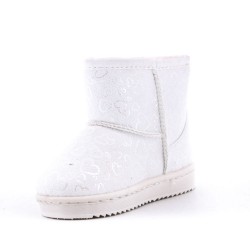 Children's ankle boot in mixed materials