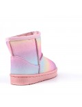 Children's ankle boot in mixed materials