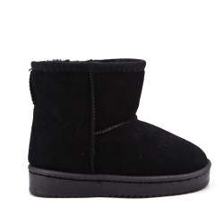 Children's ankle boot in mixed materials