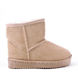 Children's ankle boot in mixed materials