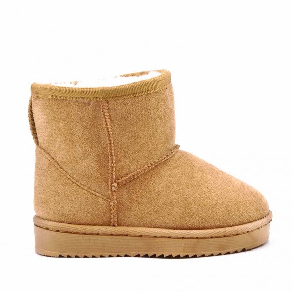 Children's ankle boot in mixed materials