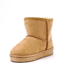 Children's ankle boot in mixed materials