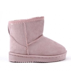 Children's ankle boot in mixed materials