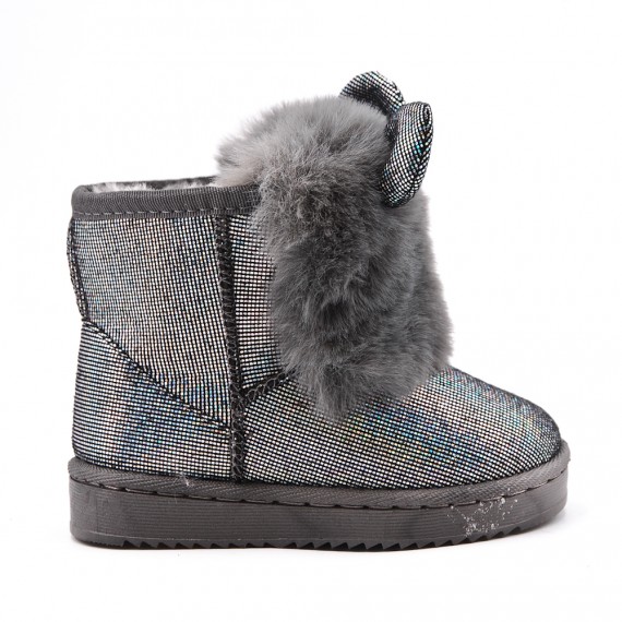 Children's ankle boot in mixed materials