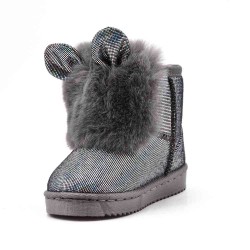 Children's ankle boot in mixed materials